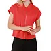 Pieces lounge vest met rits - Zip sweat vest - Rood