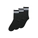 Pieces 3-pack dames sokken - Microvezel dames sokken met streep - Snel drogend - Zwart
