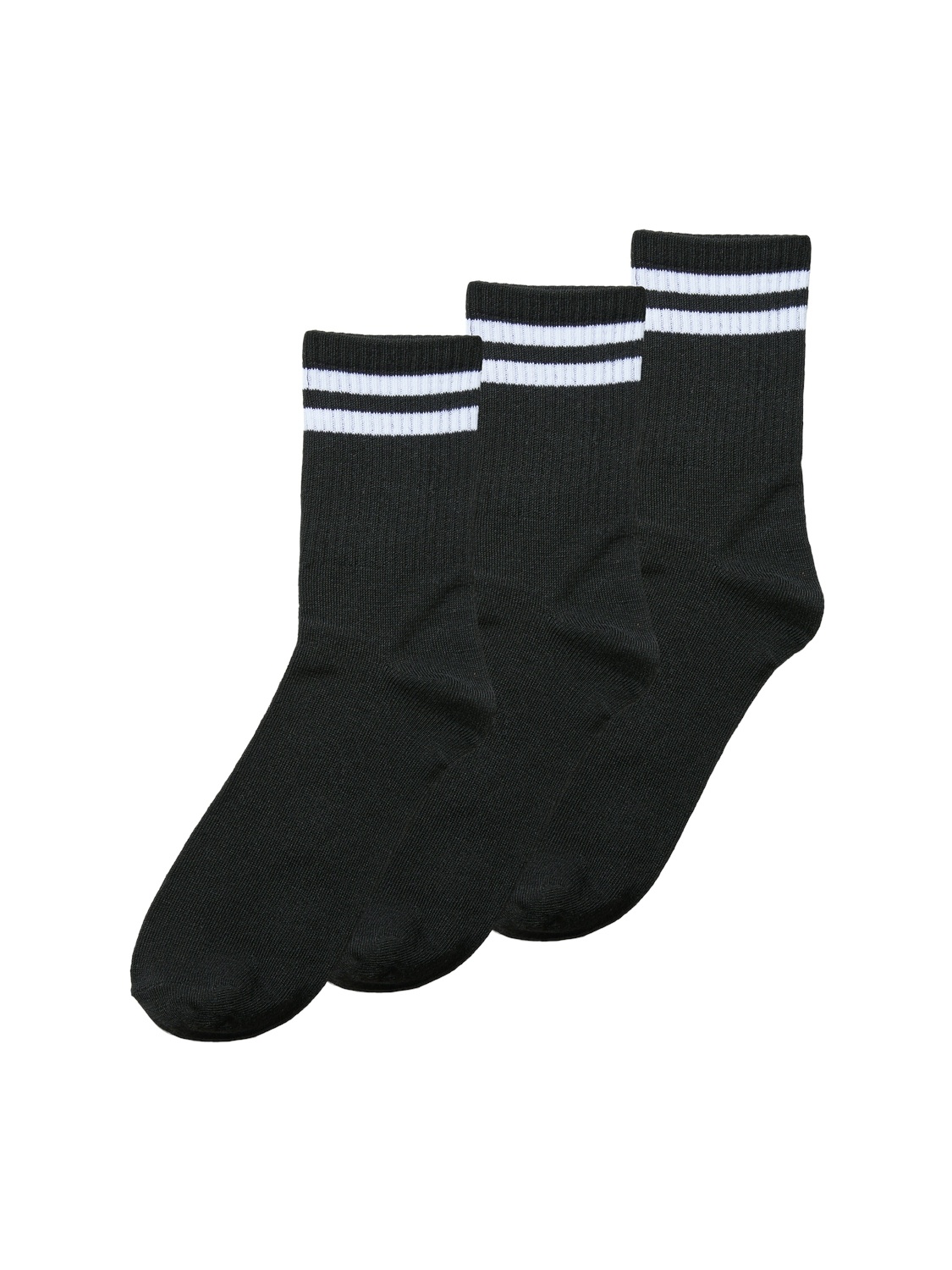 Pieces 3-pack dames sokken - Microvezel dames sokken met streep - Snel drogend