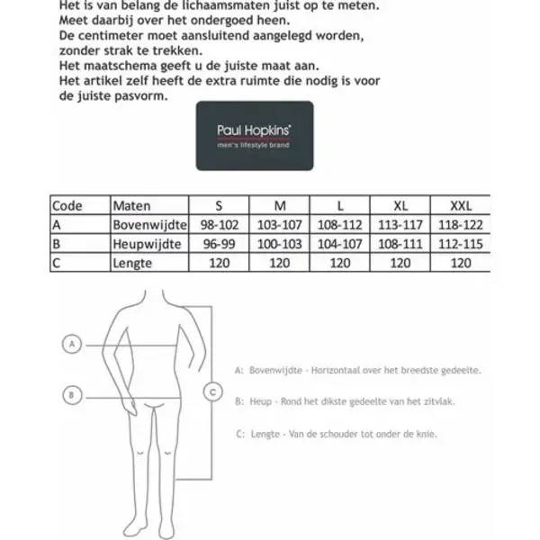 Paul Hopkins heren Fleece Badjas - Blue Stripe - Warme winter ochtendjas Paul Hopkins heren Fleece Badjas - Blue Stripe - Warme winter ochtendjas