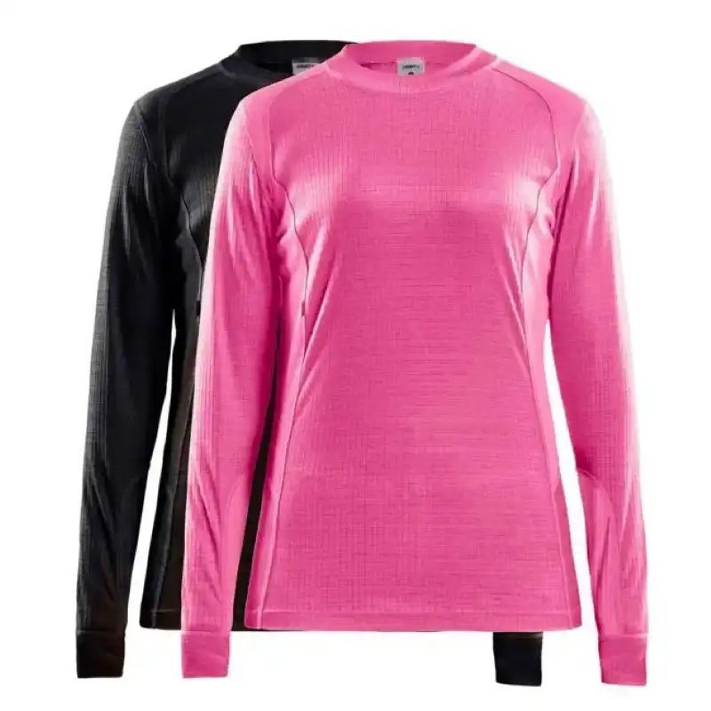 Craft 2-Pack Core Thermoshirt Lange mouw Dames - Warm thermisch ondergoed Ronde hals - Thermotrui