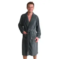 Outfitter heren Fleece Badjas - Winter Stripe Outfitter heren Fleece Badjas - Winter Stripe