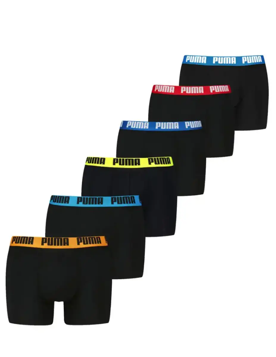 Puma 6-pack Heren Boxershorts - Combi - Multipack heren onderbroeken katoen - Mannen Ondergoed