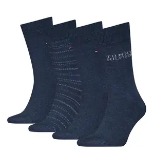 Tommy Hilfiger 4-paar sokken - Heren - Giftbox - Multipack heren sokken - Cadeauverpakking Tommy Hilfiger 4-paar sokken - Heren - Giftbox - Multipack heren sokken - Cadeauverpakking
