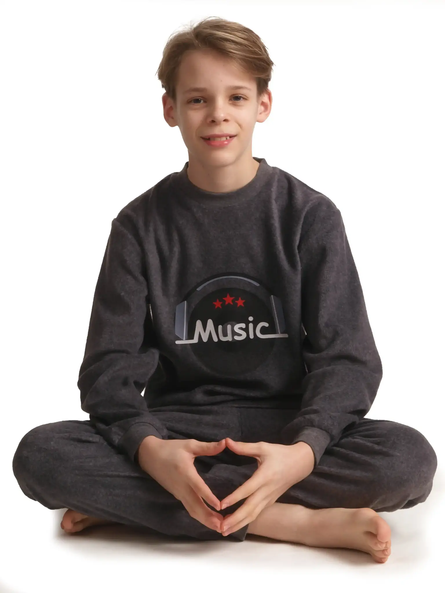 Outfitter fleece jongens pyjama - Music