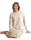 Cocodream velours nachthemd dames - Our story - Maat L - Warm winter nachtjapon lange mouw