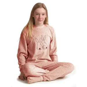 Cocodream velours meisjes pyjama - Rabbit - Warme winter pyjama Cocodream velours meisjes pyjama - Rabbit - Warme winter pyjama