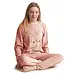 Cocodream velours meisjes pyjama - Rabbit - Warme winter pyjama - Roze