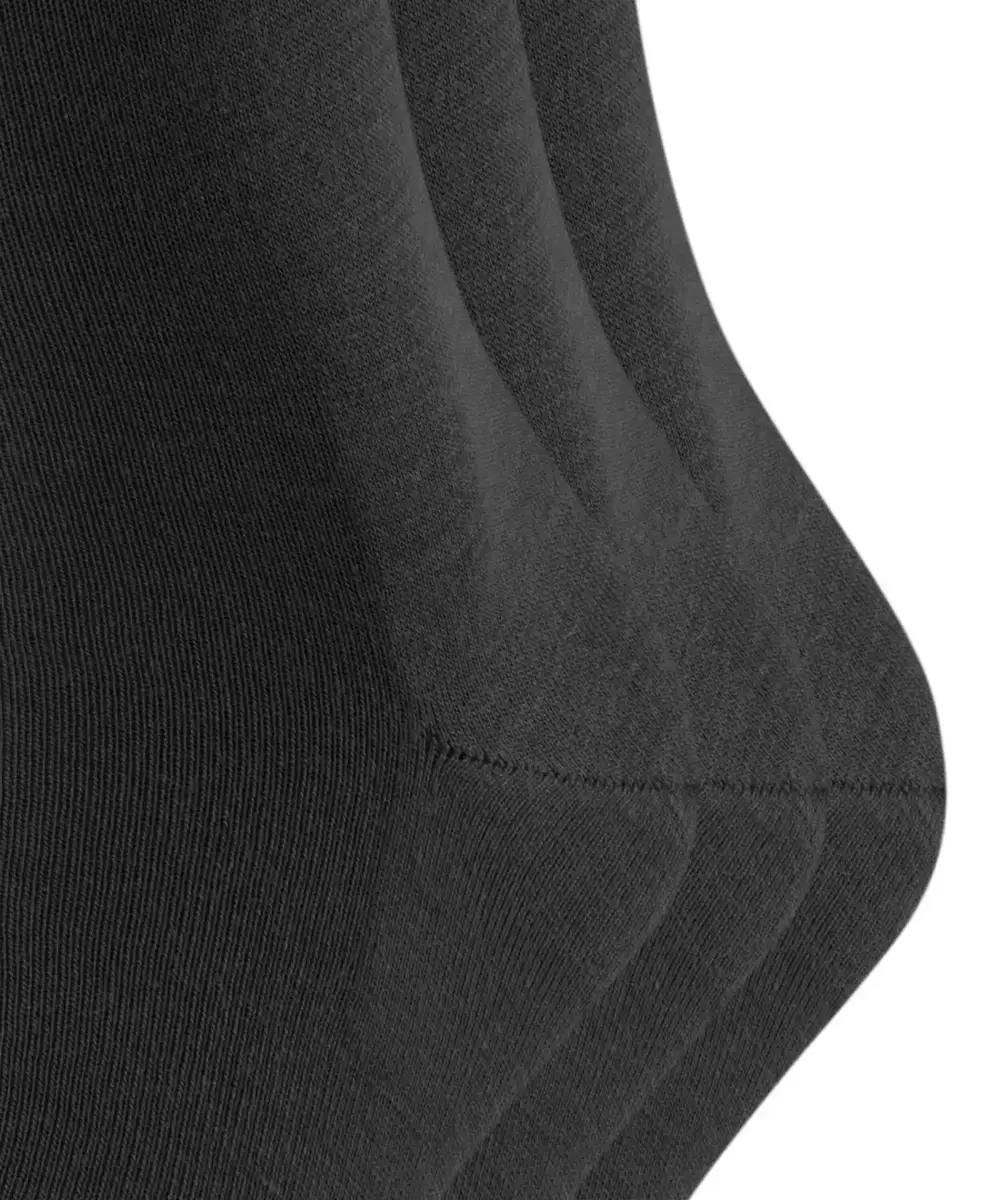 FALKE 3-paar heren wollen sokken - Airport - Hoge wollen kousen - Anti slip sokken - Vliegtuig sokken- Reis kousen