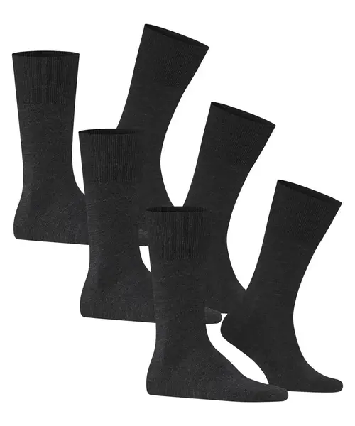FALKE 3-paar heren wollen sokken - Airport - Hoge wollen kousen - Anti slip sokken - Vliegtuig sokken- Reis kousen FALKE 3-paar heren wollen sokken - Airport - Hoge wollen kousen - Anti slip sokken - Vliegtuig sokken- Reis kousen