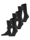FALKE 3-paar heren wollen sokken - Airport - Hoge wollen kousen - Anti slip sokken - Vliegtuig sokken- Reis kousen