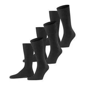 FALKE 3-paar heren wollen sokken - Airport - Hoge wollen kousen - Anti slip sokken - Vliegtuig sokken- Reis kousen FALKE 3-paar heren wollen sokken - Airport - Hoge wollen kousen - Anti slip sokken - Vliegtuig sokken- Reis kousen