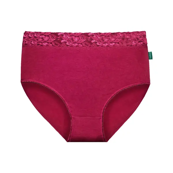 Gaubert 5-pak kanten bamboe taille slips - Bamboe ondergoed - Multipack kanten onderbroeken
