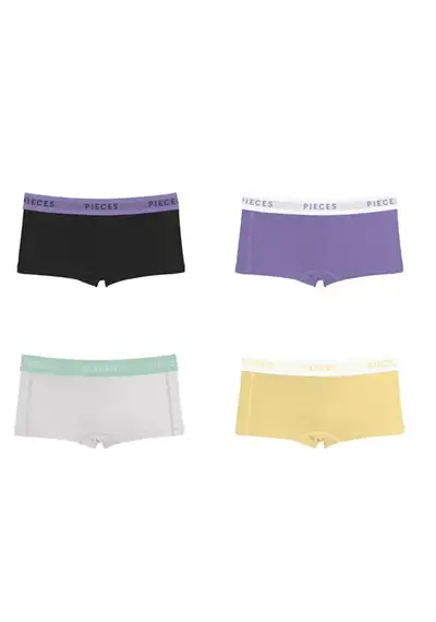 Pieces 4-Pack - Dames short - Paisley Purple Pieces 4-Pack - Dames short - Paisley Purple