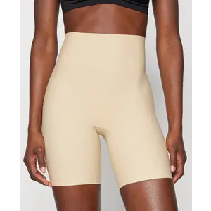 Pieces Naadloze hoge dames boxershort met lange pijpjes - Seamless - Korte legging - Broekje voor onder jurk