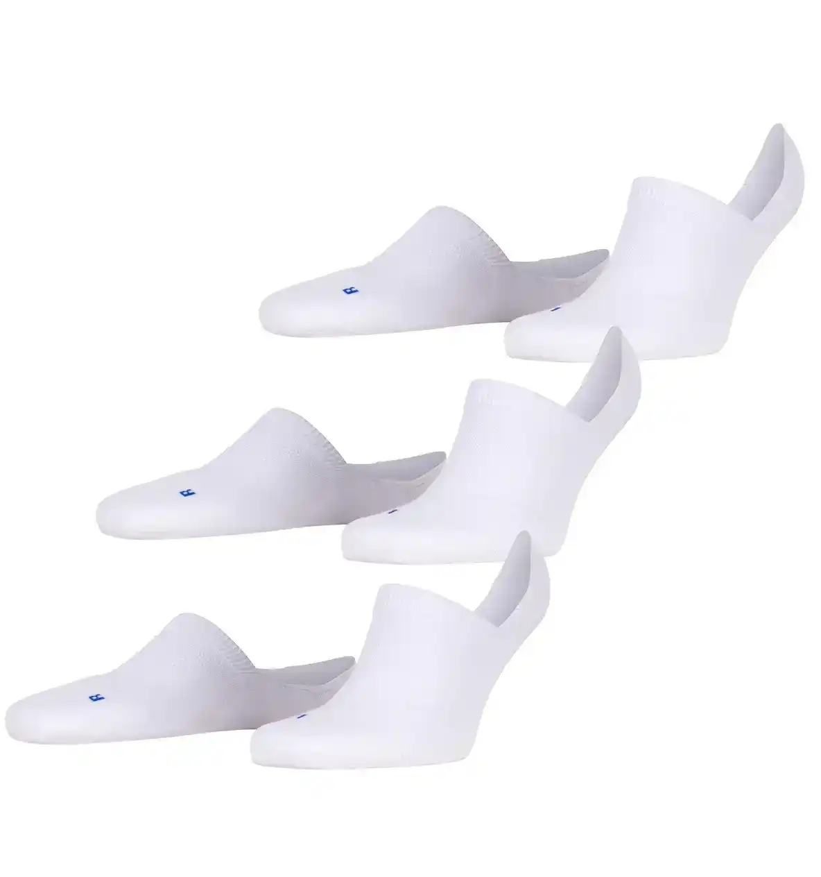 FALKE 3-paar unisex Footies die niet afzakken - Cool Kick - Kousenvoetjes voor dames en heren - Sokken in loafers - Anti-slip