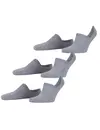 FALKE 3-paar unisex Footies die niet afzakken - Cool Kick - Kousenvoetjes voor dames en heren - Sokken in loafers - Anti-slip