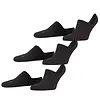 FALKE 3-paar unisex Footies die niet afzakken - Cool Kick - Kousenvoetjes voor dames en heren - Sokken in loafers - Anti-slip