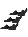 FALKE 3-paar unisex Footies die niet afzakken - Cool Kick - Kousenvoetjes voor dames en heren - Sokken in loafers - Anti-slip