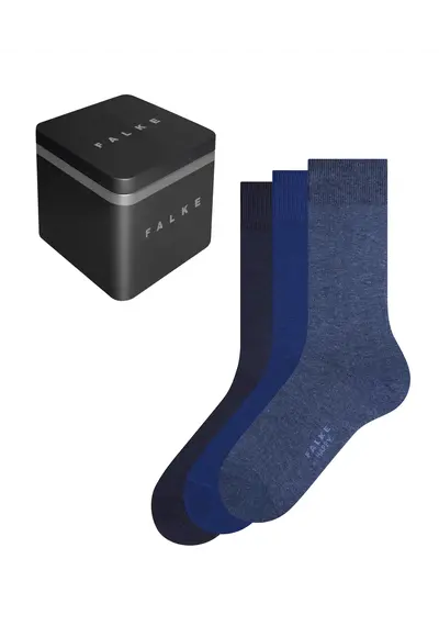 FALKE 3-paar heren sokken - Happy Box Cadeau FALKE 3-paar heren sokken - Happy Box Cadeau