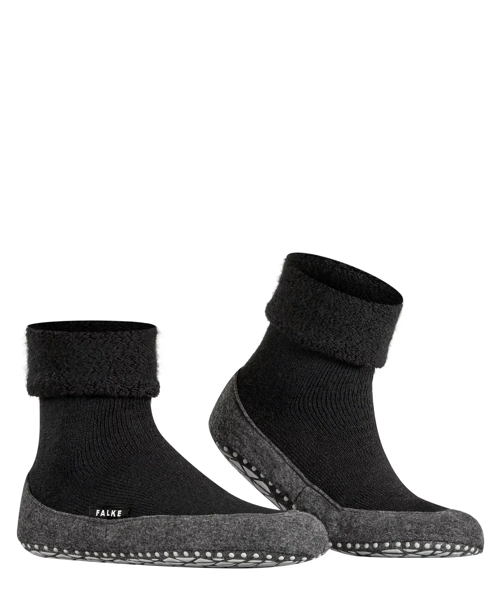 FALKE Cosyshoe pantoffels - Anti slip sokken heren - Wollen anti slip huissokken - Warm winter sokken