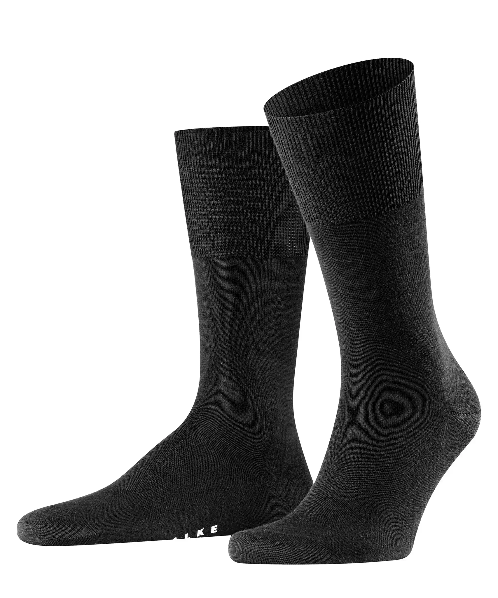 FALKE Airport heren merino wollen sokken 1-Paar - Reissokken mannen - Wollen vliegtuigsokken