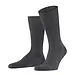FALKE Airport heren merino wollen sokken 1-Paar - Reissokken mannen - Wollen vliegtuigsokken - Antraciet