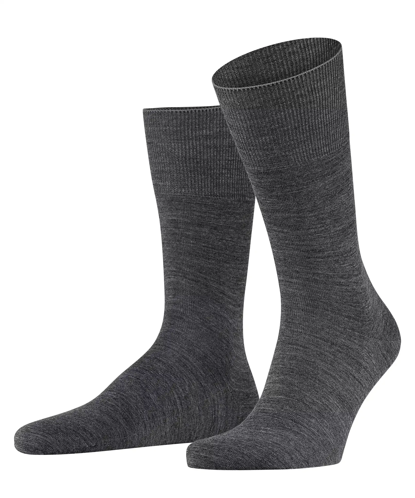 FALKE Airport heren merino wollen sokken 1-Paar - Reissokken mannen - Wollen vliegtuigsokken