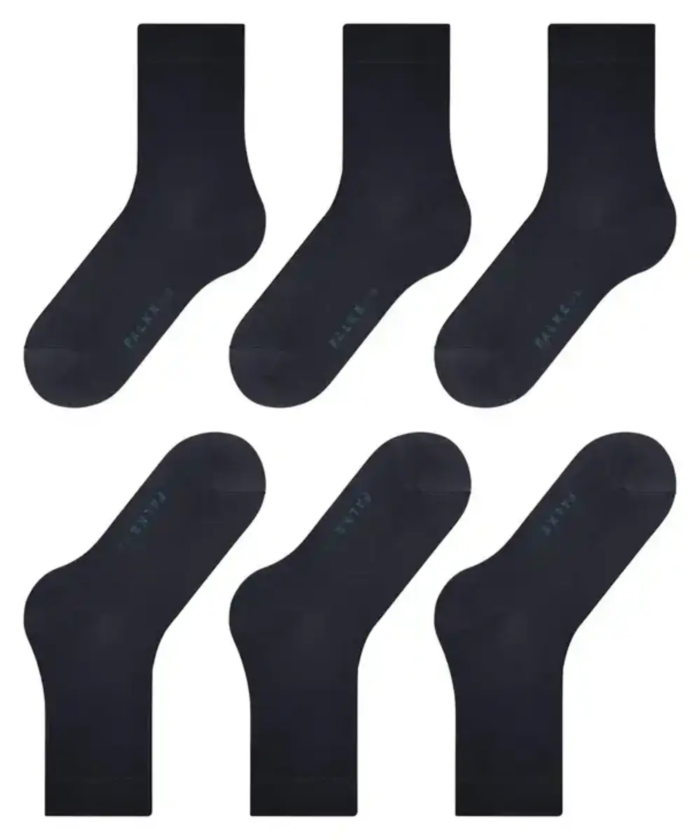 FALKE 3-paar Cotton Touch dames sokken - Katoenen sokken met badstof zool