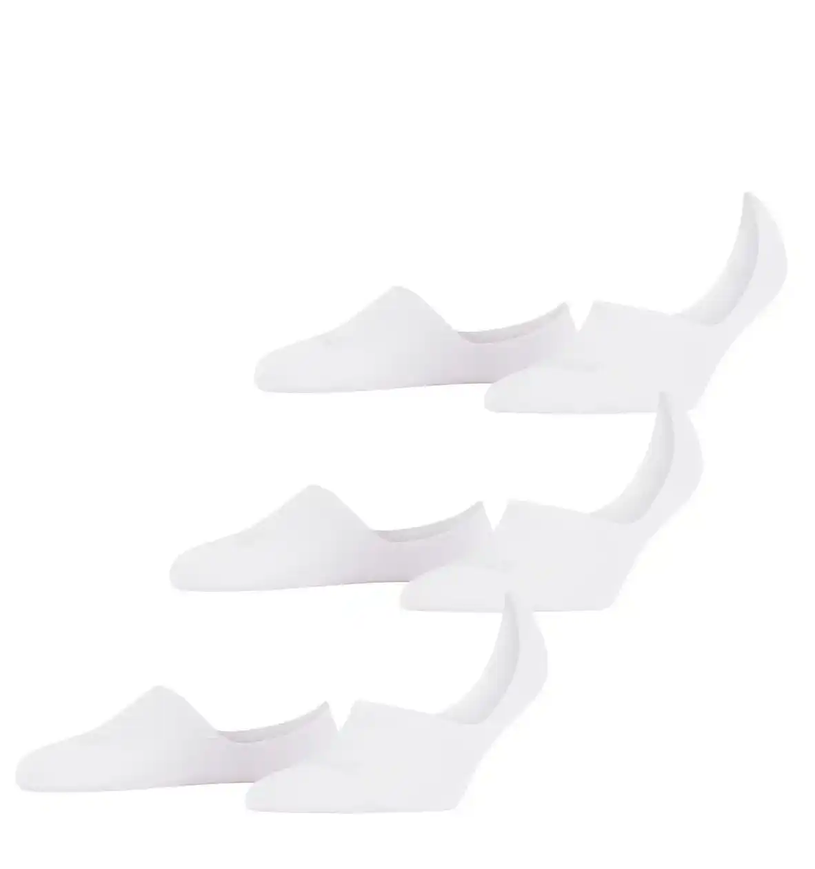 FALKE 3-paar Step High - dames footies met anti slip - Kousenvoetjes die niet afzakken - Sokken voor in loafers
