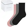 FALKE 3-paar Happy dames sokken - Cadeauverpakking - Multipack katoenen vrouwen sokken