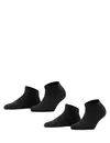 FALKE 2-paar Happy dames sneakersokken - Katoenen enkelsokken