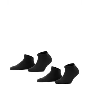 FALKE 2-paar Happy dames sneakersokken - Katoenen enkelsokken FALKE 2-paar Happy dames sneakersokken - Katoenen enkelsokken