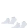 FALKE 2-paar Happy dames sneakersokken - Katoenen enkelsokken