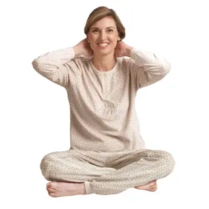 Cocodream dames pyjama velours - Love Story - Warme winter pyjama Cocodream dames pyjama velours - Love Story - Warme winter pyjama