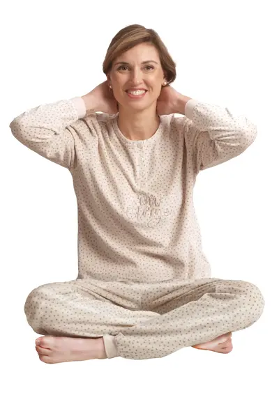 Cocodream dames pyjama velours - Love Story Cocodream dames pyjama velours - Love Story