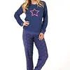 Normann dames pyjama badstof - Star