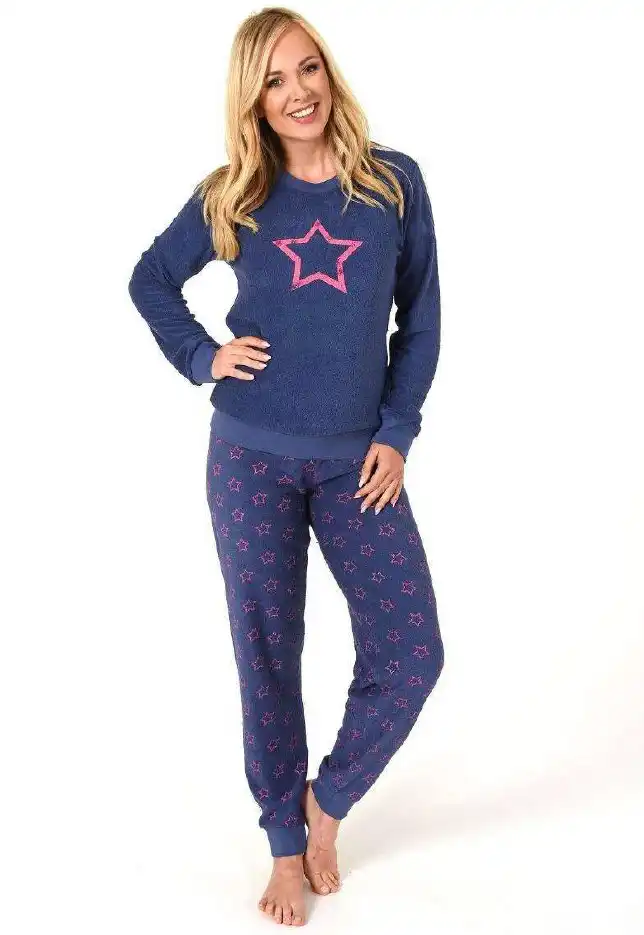 Normann dames pyjama badstof - Star