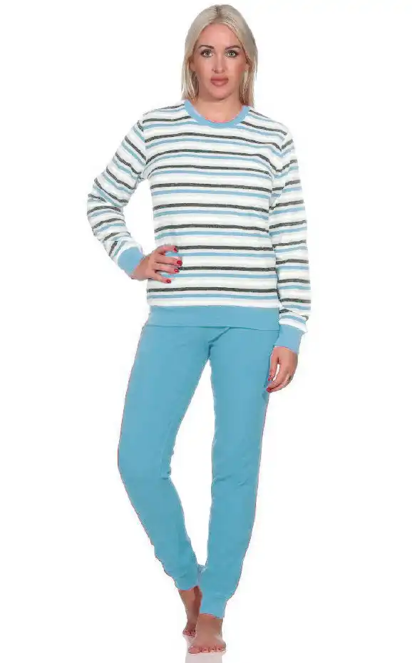 Normann dames pyjama badstof - Stripes