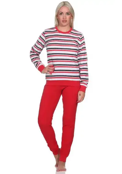 Normann dames pyjama badstof - Stripes Normann dames pyjama badstof - Stripes
