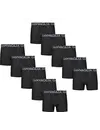 Gianvaglia 10-pack Heren boxershort katoen - Zwart - Elastisch katoenen heren ondergoed - Multipack voordeelverpakking