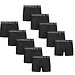 Gianvaglia 10-pack Heren boxershort katoen - Zwart - Elastisch katoenen heren ondergoed - Multipack voordeelverpakking - Zwart