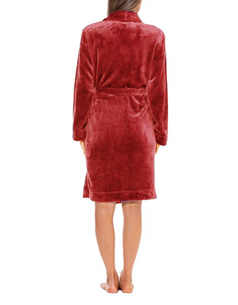 HL-tricot dames badjas fleece - Comfort - Warme winter ochtendjas - Badjassen dames