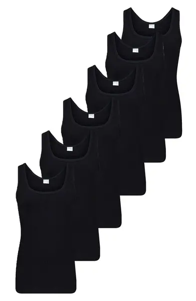 Beeren 6 Stuks katoenen heren hemden - Basic - Aansluitende katoenen onderhemd - Lang mannen singlet