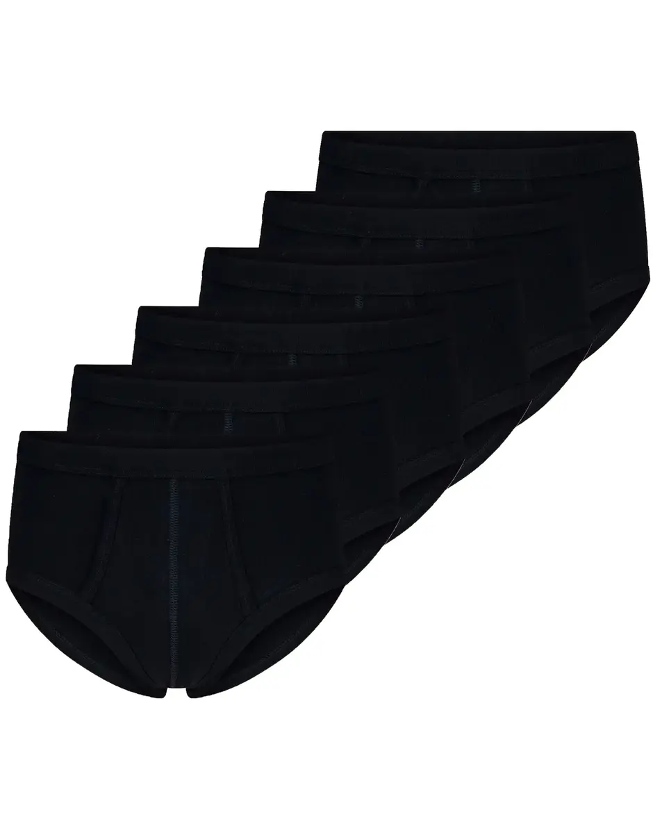 Beeren 6 stuks heren slips met gulp - Voordeelverpakking - Katoenen Heren onderbroek met sluiting - Beeren ondergoed heren