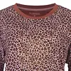 Irresistible dames nachthemd - Brown Leopard - 100% katoenen nachtjapon lange mouw