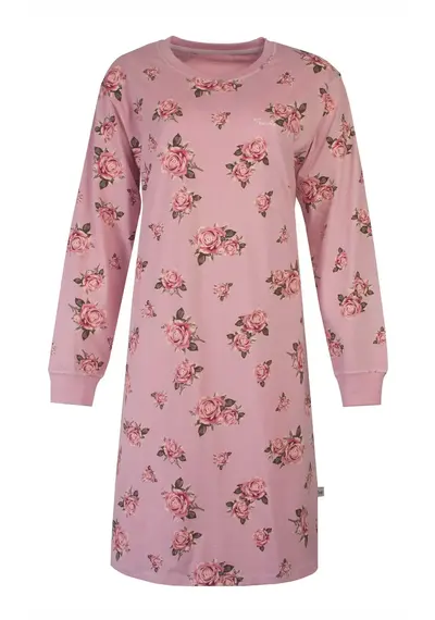 Tenderness dames nachthemd lange mouw - Pink Flower Tenderness dames nachthemd lange mouw - Pink Flower