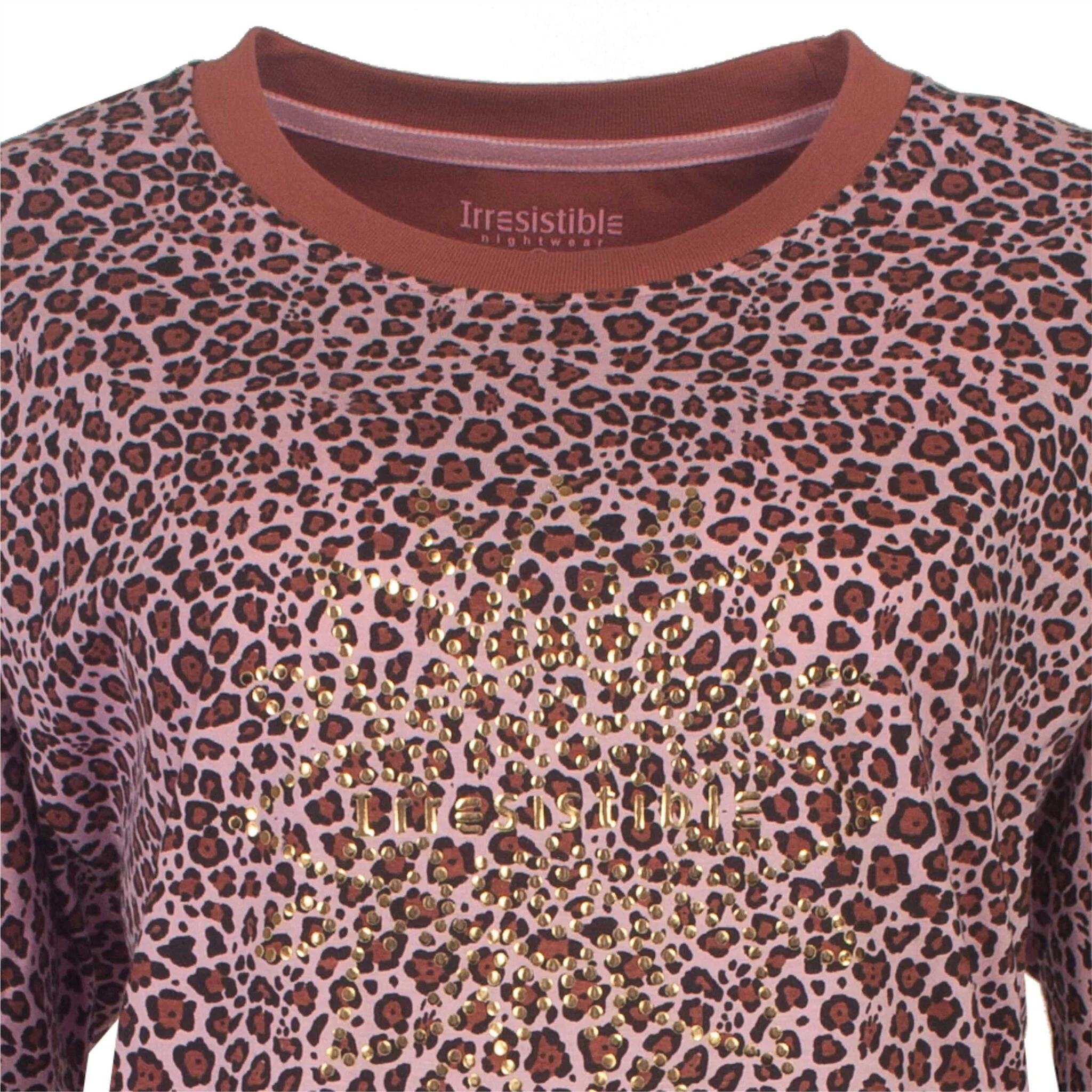 Irresistible dames pyjama lange mouw - Winter Leopard