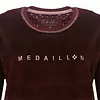 Medaillion dames velours pyjama - Winter Bordeaux