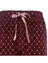 Medaillion dames velours pyjama - Winter Violet - Warme zachte pyjama
